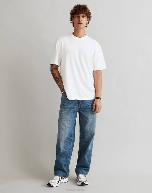 Madewell klær bratton vask menn den baggy straight jeansen 260F130