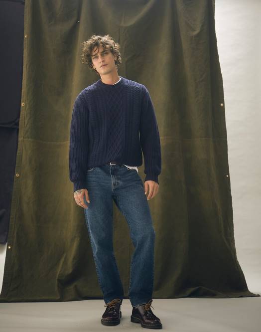 Madewell klær cambridge vask menn jeansen med rette ben fra 1991 260F132