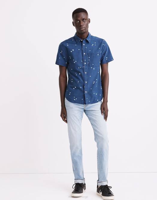 Madewell klær easson vask menn smale selvedge jeans 260F199