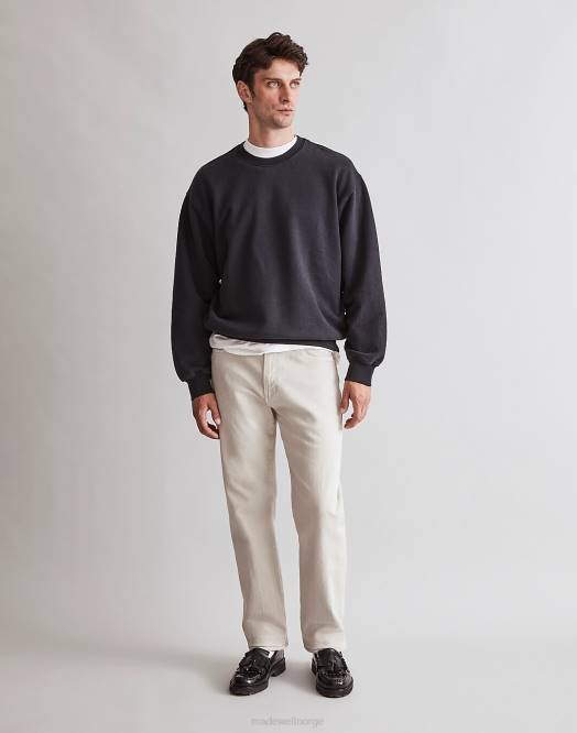 Madewell klær fjærgrå menn 1991 plaggfarget jean med rett ben 260F131