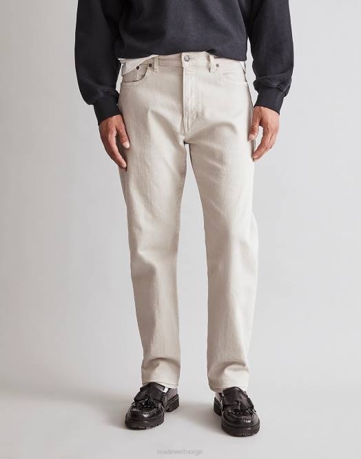 Madewell klær fjærgrå menn 1991 plaggfarget jean med rett ben 260F131