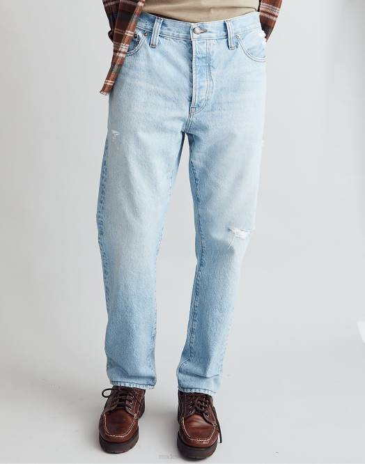 Madewell klær halton vask menn jeansen med rette ben fra 1991: distressed-utgaven 260F143