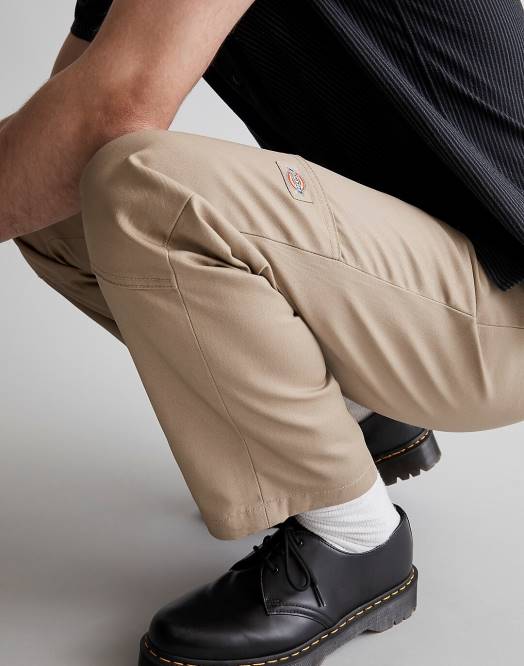 Madewell klær hvit marmor menn dickies flat front doble kne bukser 260F468