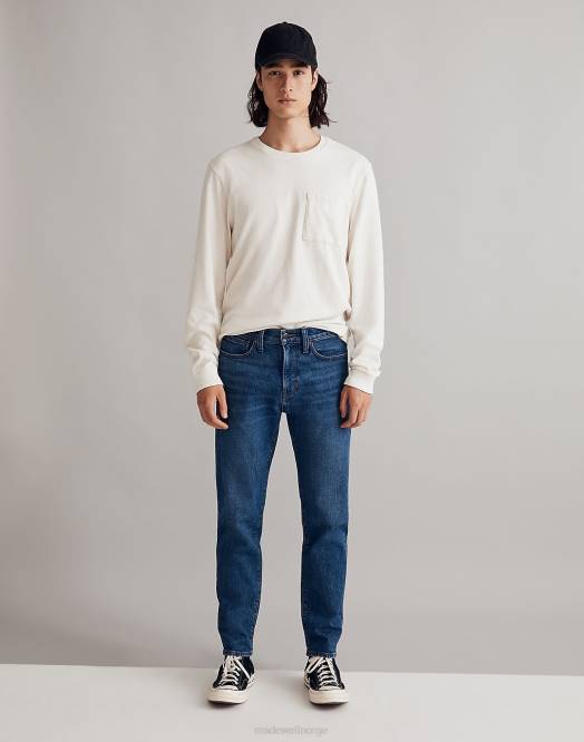 Madewell klær lyford vask menn avslappede taper jeans 260F177