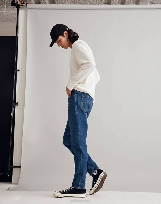Madewell klær lyford vask menn avslappede taper jeans 260F177