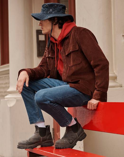 Madewell klær lyford vask menn avslappede taper jeans 260F177