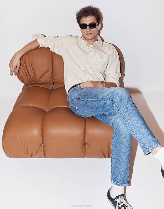 Madewell klær marcey vask menn avslappede taper jeans 260F169