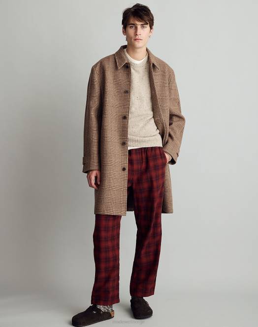 Madewell klær polert mahogni menn flanell pysjamasbukser 260F208