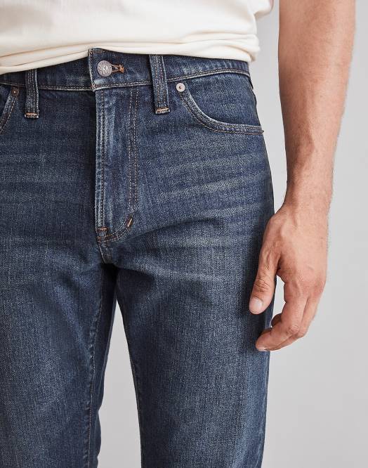 Madewell klær stratfield vask menn slanke jeans 260F184