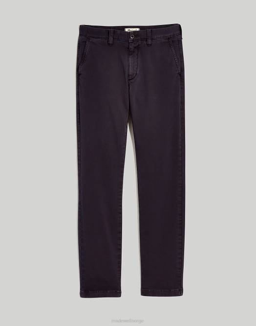 Madewell klær svart kull menn slim chino bukser: coolmax edition 260F212