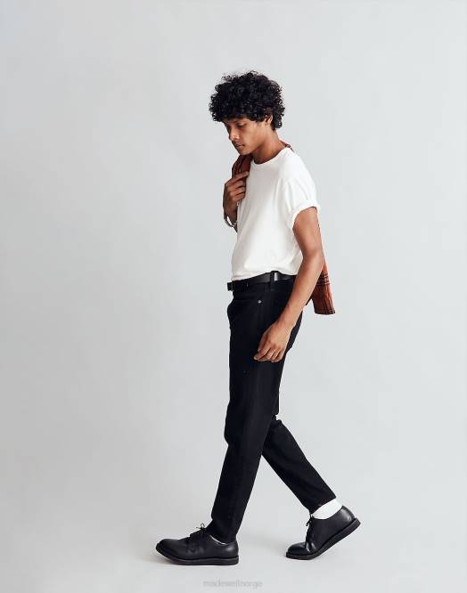 Madewell klær svart menn avslappede taper jeans 260F175