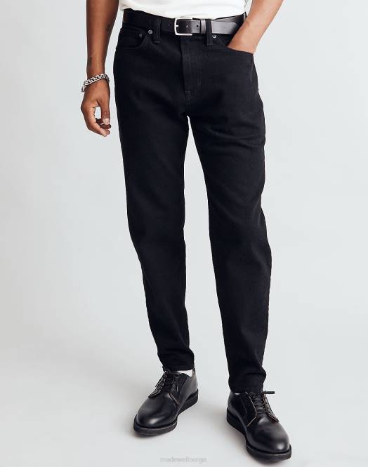 Madewell klær svart menn avslappede taper jeans 260F175