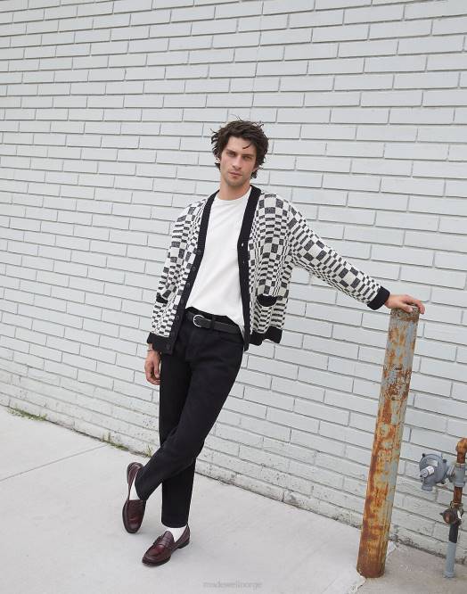 Madewell klær svart menn avslappede taper jeans 260F175