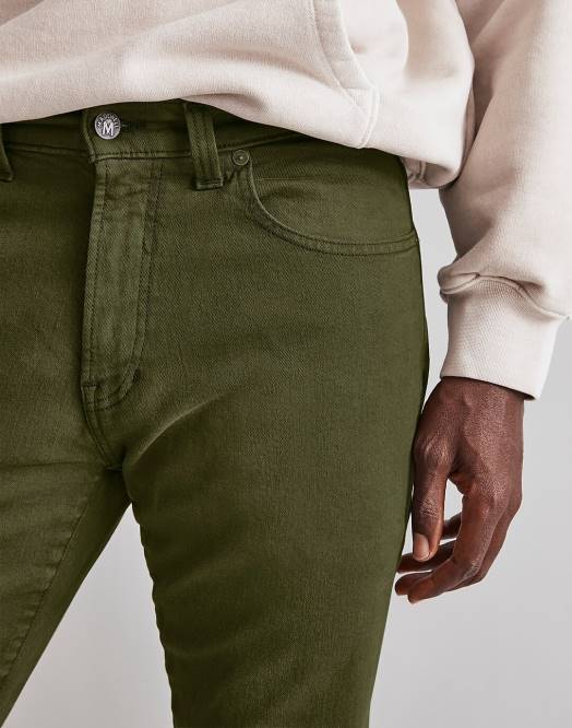 Madewell klær tordensky menn plaggfarget atletisk slim jeans 260F150