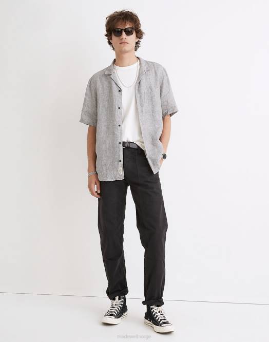 Madewell klær vintage lerret menn avslappede rette arbeidsbukser 260F223