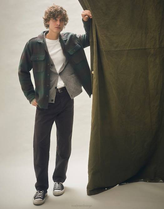 Madewell klær vintage lerret menn avslappede rette arbeidsbukser 260F223