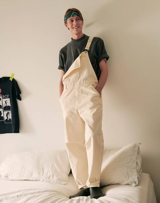 Madewell klær vintage lerret menn plaggfarget lerretsoverall 260F206