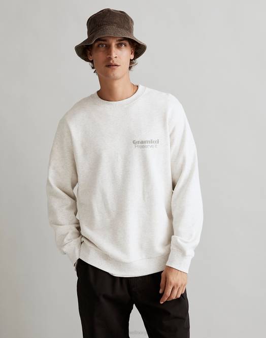 Madewell klær askelyng menn gramicci preserve-it sweatshirt med rund hals 260F502