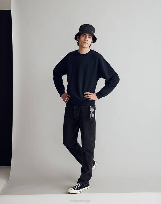 Madewell klær myk mahogni menn mccarren midweight sweatshirt med rund hals 260F372