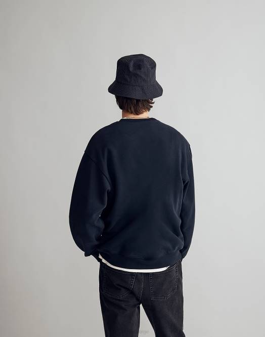 Madewell klær myk mahogni menn mccarren midweight sweatshirt med rund hals 260F372