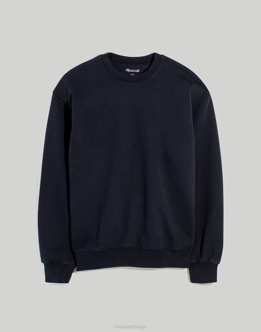 Madewell klær myk mahogni menn mccarren midweight sweatshirt med rund hals 260F372