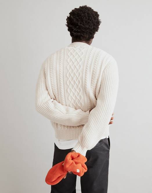 Madewell klær lyng lett sand menn genser med rund hals 260F334