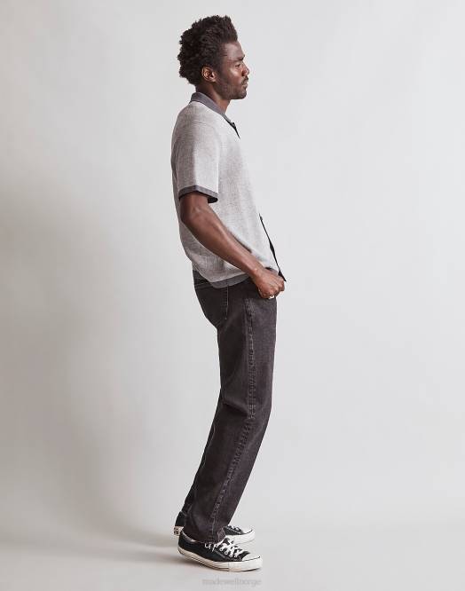 Madewell klær tordenvær menn kortermet genser polo med knapper 260F232