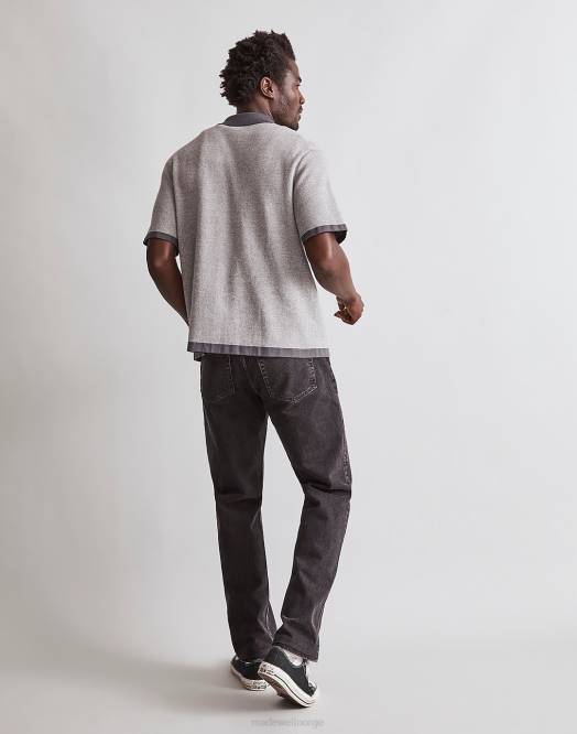 Madewell klær tordenvær menn kortermet genser polo med knapper 260F232