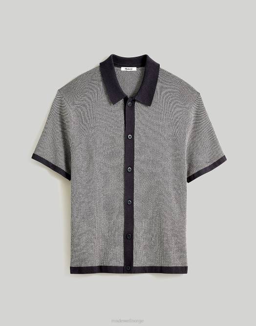 Madewell klær tordenvær menn kortermet genser polo med knapper 260F232