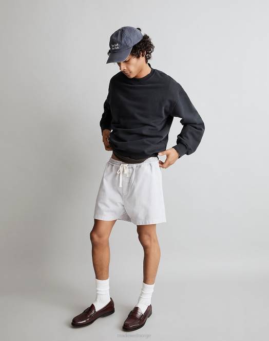 Madewell klær falmet lavendel menn 4 1/2'' bomullsshorts til alle klær 260F324
