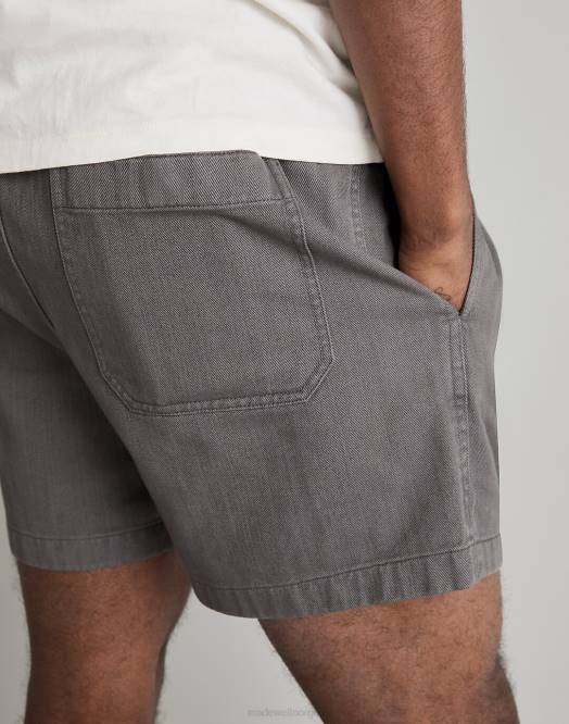 Madewell klær kystgranitt menn 4 1/2'' bomullsshorts til alle klær 260F323