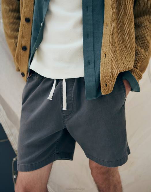 Madewell klær kystgranitt menn 4 1/2'' bomullsshorts til alle klær 260F323
