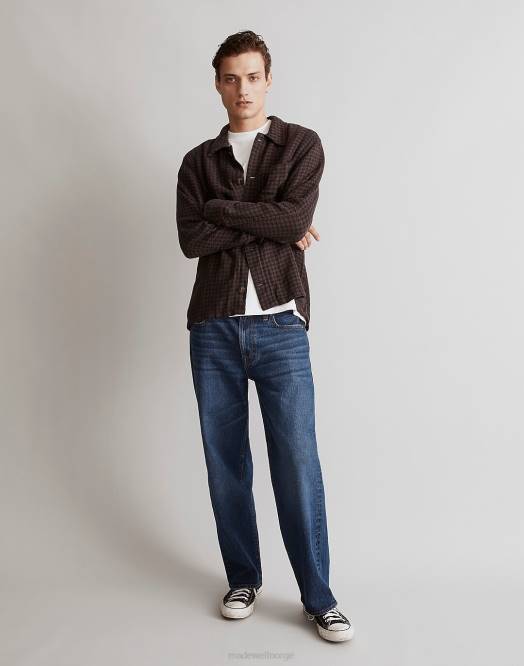 Madewell klær blekk menn boxy skjorte-jakke houndstooth 260F313
