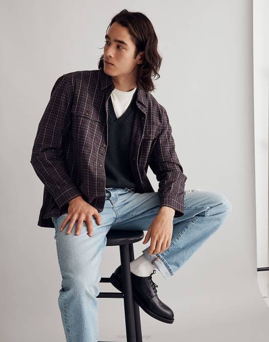 Madewell klær drill khaki menn børstet boxy skjorte 260F283