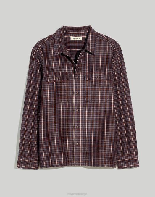Madewell klær drill khaki menn børstet boxy skjorte 260F283