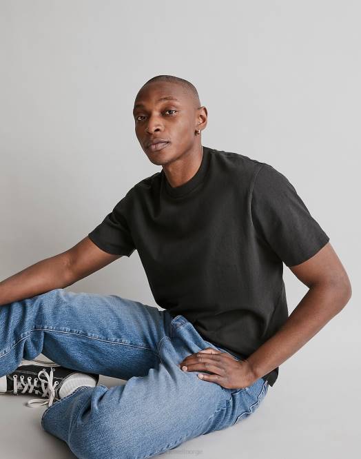 Madewell klær ekte svart menn avslappet tee 260F364