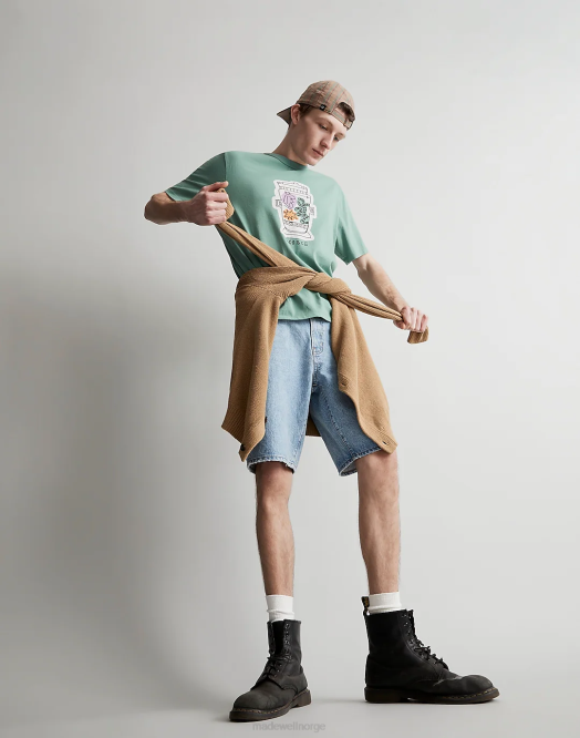 Madewell klær espalier grønn menn tony camaro grafisk t-skjorte 260F522