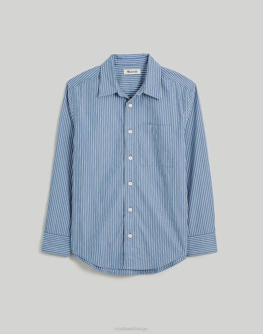 Madewell klær fint blått menn poplin enkel langermet skjorte 260F293