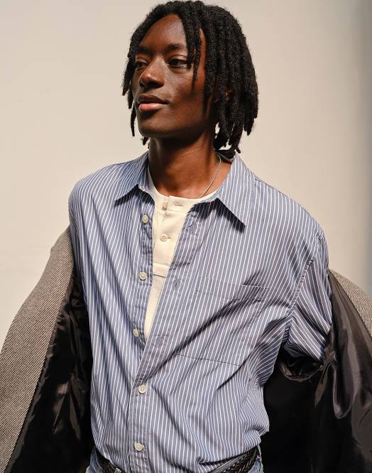 Madewell klær fint blått menn poplin enkel langermet skjorte 260F293