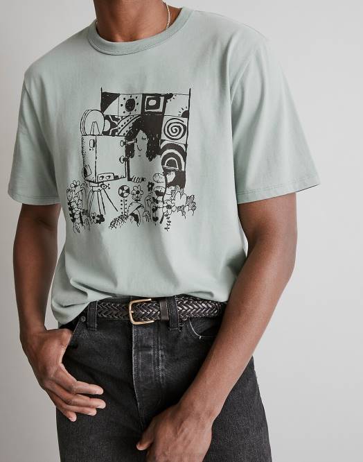 Madewell klær frostet sypress menn mark neeley film noir grafisk t-skjorte 260F529