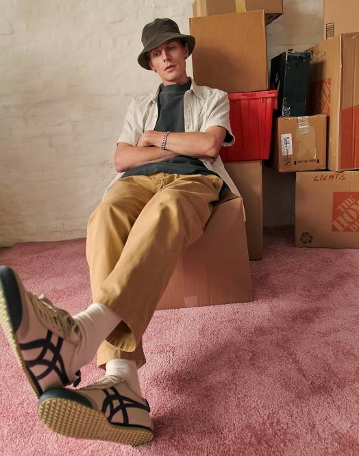 Madewell klær fyr menn perfekt kortermet skjortestripe i hamp-bomull 260F270