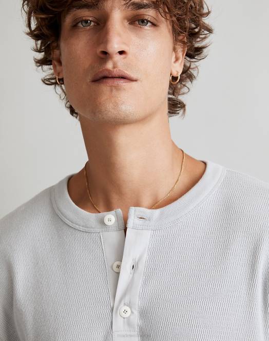 Madewell klær fyr menn termisk henley t-skjorte 260F353