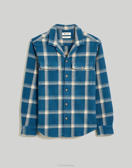 Madewell klær gammel gran menn børstet lett skjorte-jakke italiensk stoff 260F308