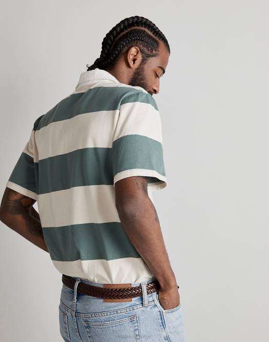 Madewell klær hav menn rugby kortermet poloskjorte 260F618