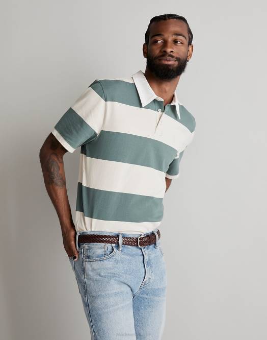 Madewell klær hav menn rugby kortermet poloskjorte 260F618