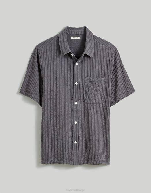 Madewell klær kamille menn enkel kortermet skjorte vid seersucker 260F246