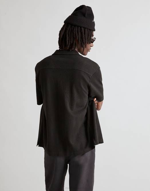 Madewell klær monument menn enkel kortermet skjortestripe 260F236