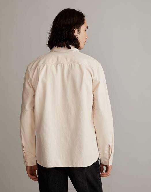 Madewell klær naturlig menn enkel langermet skjorte i denim 260F277