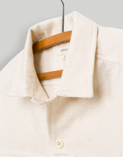 Madewell klær naturlig menn umbra og oker tøff skjorte med to lommer 260F297