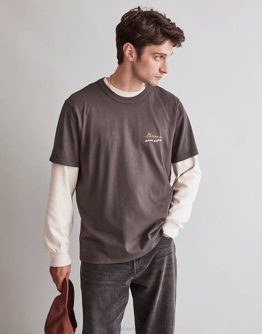 Madewell klær svart kull menn ford heldags-t-skjorte 260F478